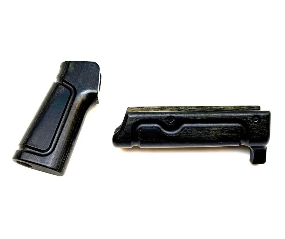 [BAD-BLACK-LAMINATE-FURN-KIT-HG-PG] BATTLEARMS 2-PIECE BLACK LAMINATE WOOD FURNITURE KIT (HANDGUARD & PISTOL GRIP)