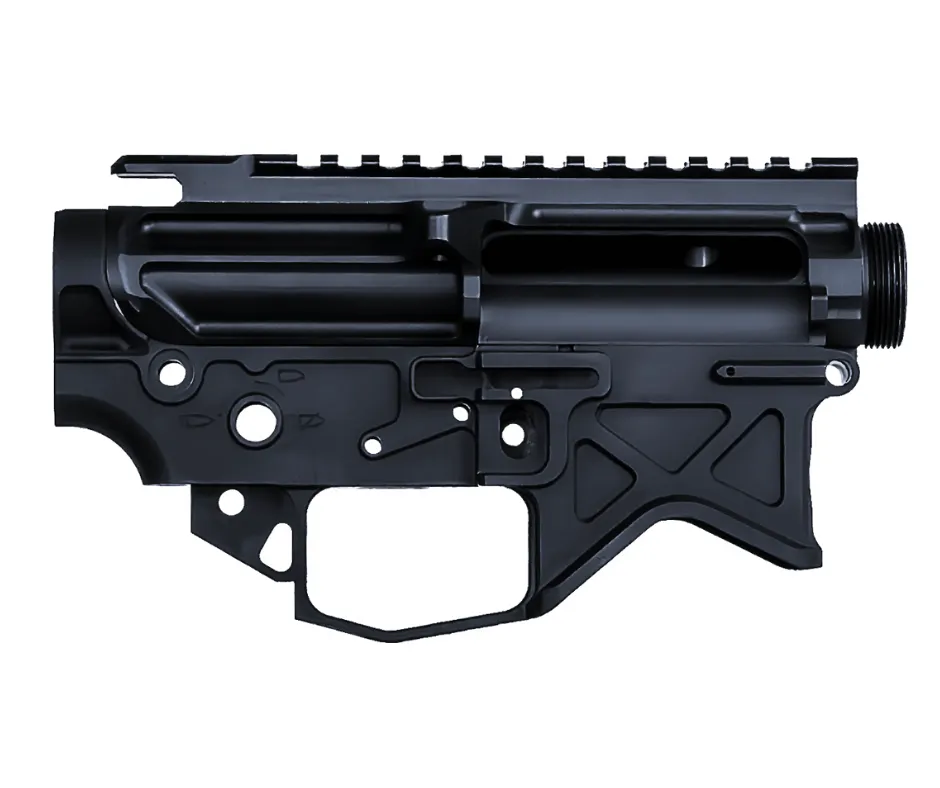 [AE-SET-BLK] AUTHORITY ELITE® AMBIDEXTROUS LIGHTWEIGHT BILLET 7075-T6 UPPER AND LOWER RECEIVER SET, BLACK ANODIZED - AR15