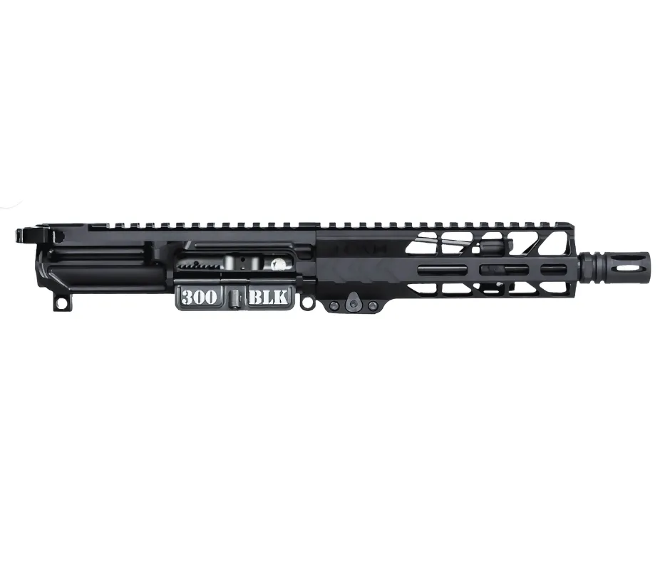 THE SILENT PROFESSIONAL AR15/M4 7.5" 300BLK COMPLETE BILLET UPPER RECEIVER WITH BCG AND RACK-15 AMBIDEXTROUS CHARGING HANDLE