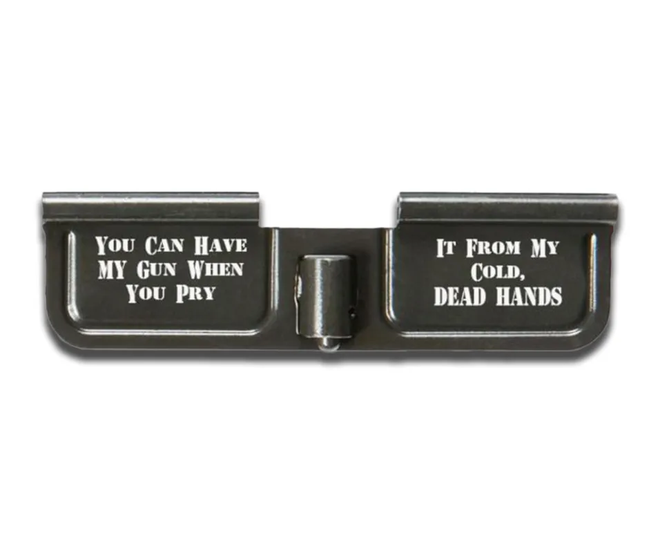 ENGRAVED EJECTION PORT COVER AR15/M16/M4  - COLD DEAD HANDS