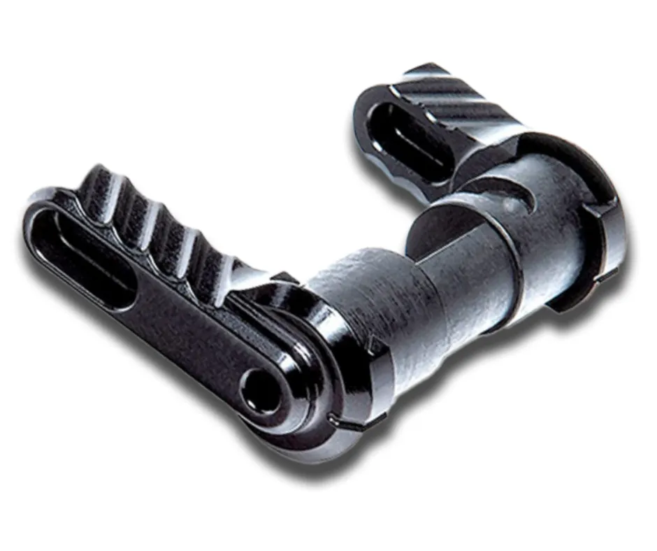 BAD-ASS LITE LIGHTWEIGHT AMBIDEXTROUS SAFETY SELECTOR KIT - ANODIZED BLACK - REVERSIBLE 90/60 DEG