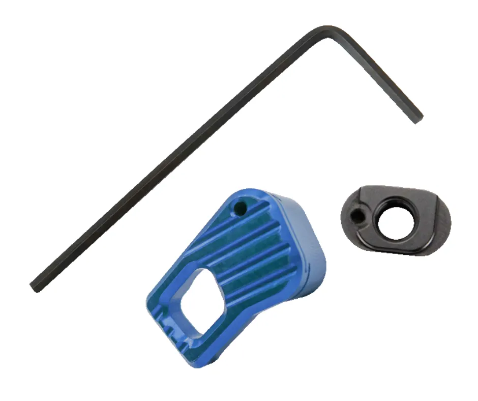 [BAD-EMMR-L-BLU] ENHANCED MODULAR MAGAZINE RELEASE - LARGE FINGER PAD KIT - ANODIZED BLUE