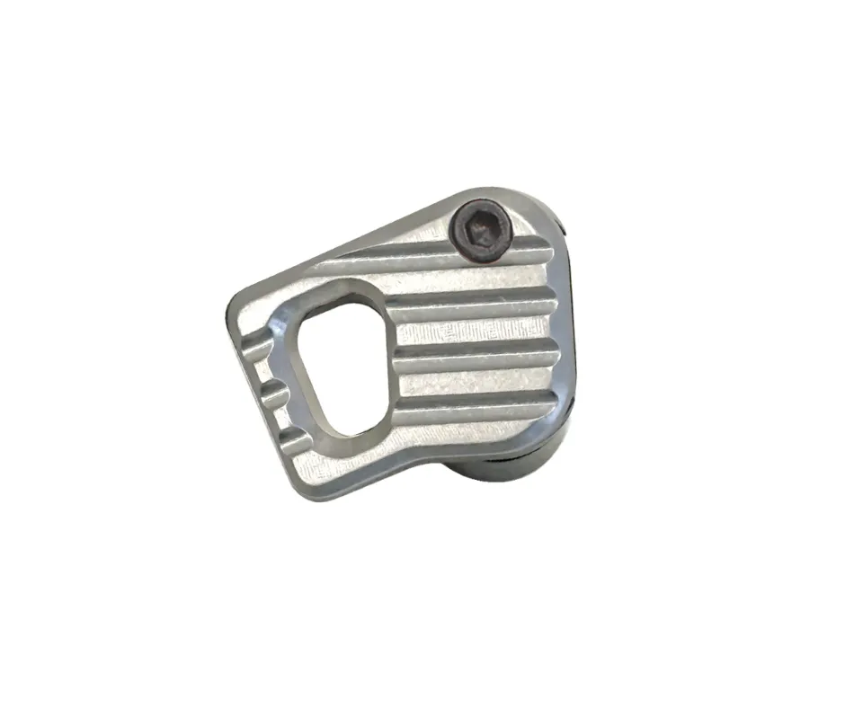 [BAD-EMMR-M-RAW] ENHANCED MODULAR MAGAZINE RELEASE - MEDIUM FINGER PAD KIT - RAW / SILVER