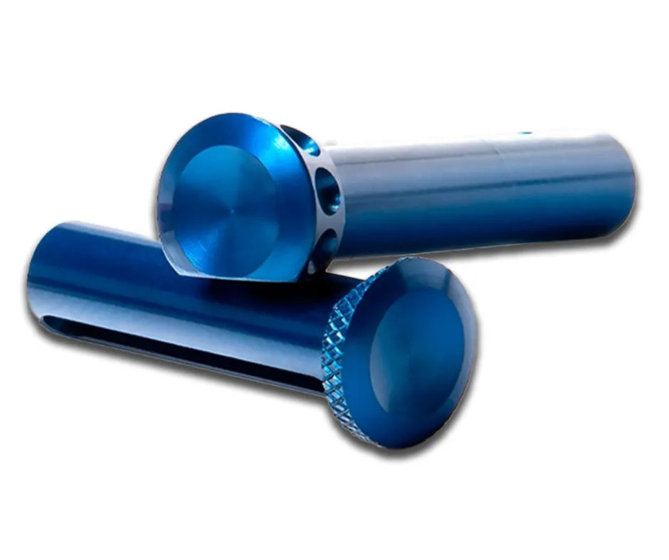 ENHANCED PIN SET - ALUMINUM 7075-T6 PIVOT & TAKEDOWN PINS - BLUE ANODIZED - AR15/M16/M4