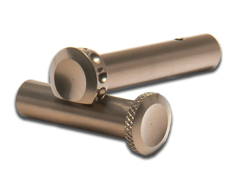 ENHANCED PIN SET - ALUMINUM 7075-T6 PIVOT & TAKEDOWN PINS - FDE ANODIZED - AR15/M16/M4