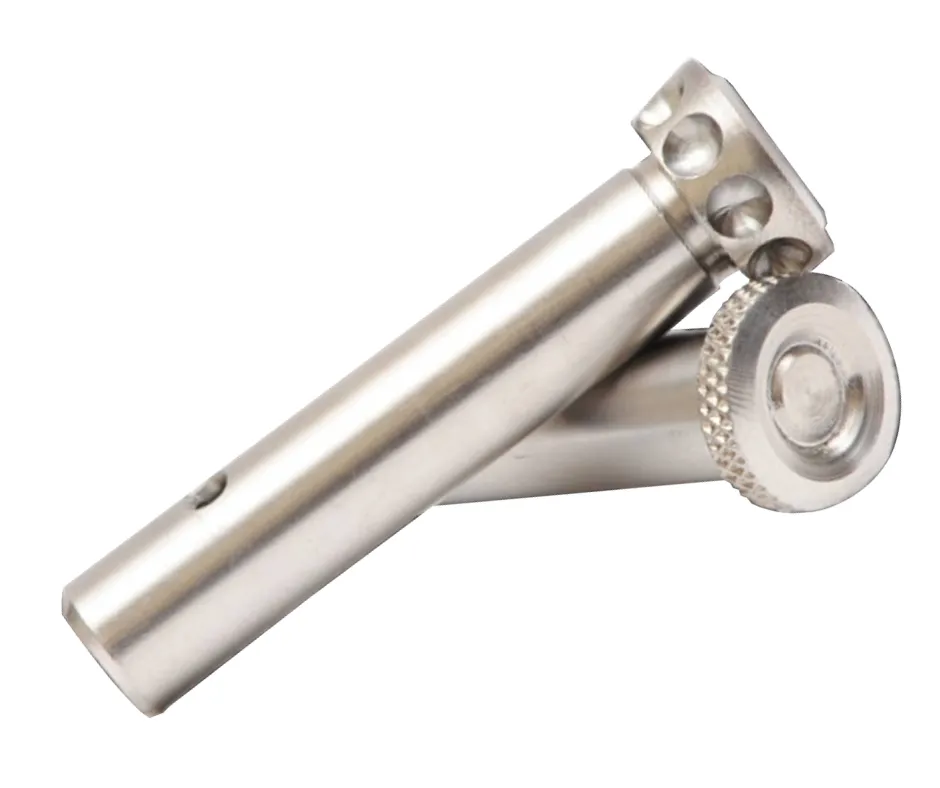 ENHANCED PIN SET - GRAD 5 TITAINUM PIVOT & TAKEDOWN PINS - RAW / SILVER - AR15/M16/M4