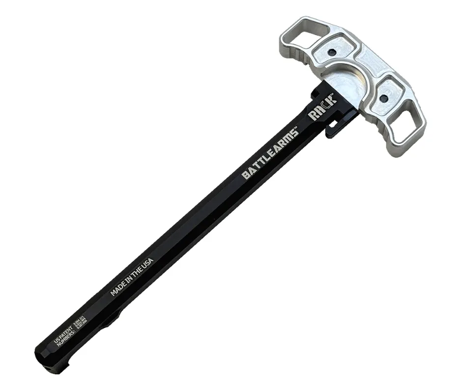 [BAD-RACK-15-D-RAW] RACK MONOLITHIC AMBIDEXTORUS CHARGING HANDLE FOR AR15/M4/M16 - SIZE D - RAW